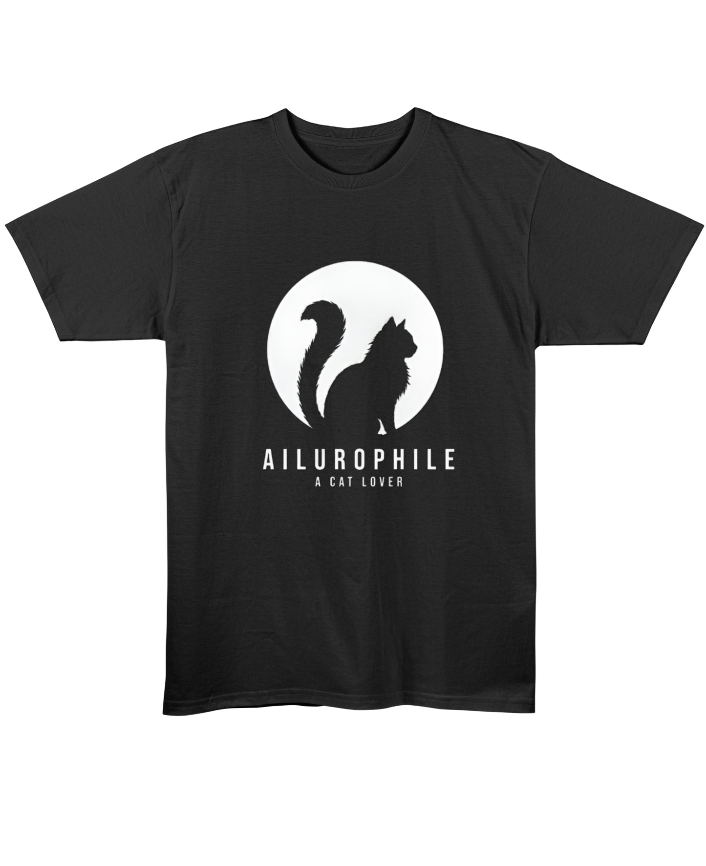 Black Regular Fit T-shirt Front Design