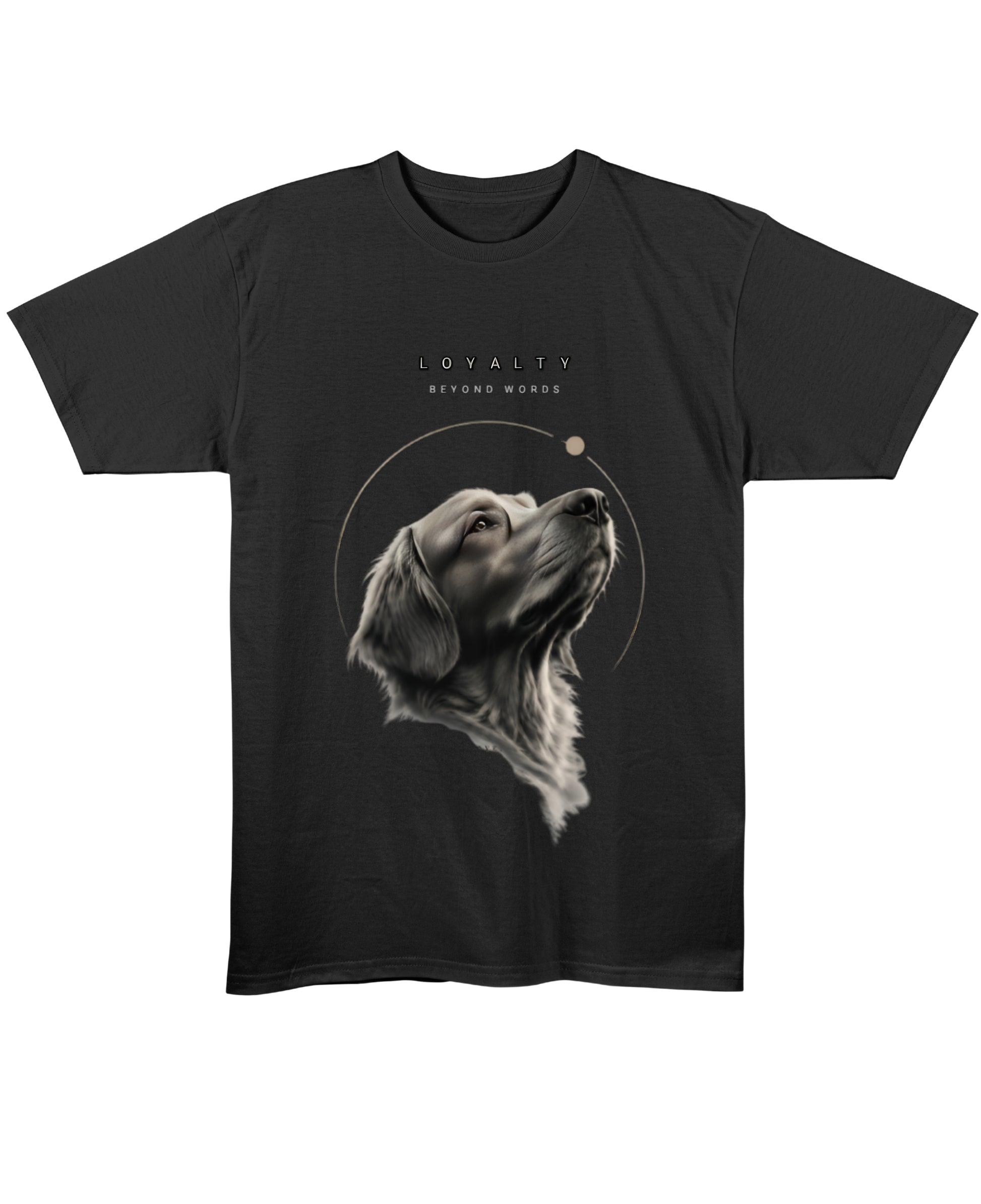 Black Regular Fit T-shirt Front Design