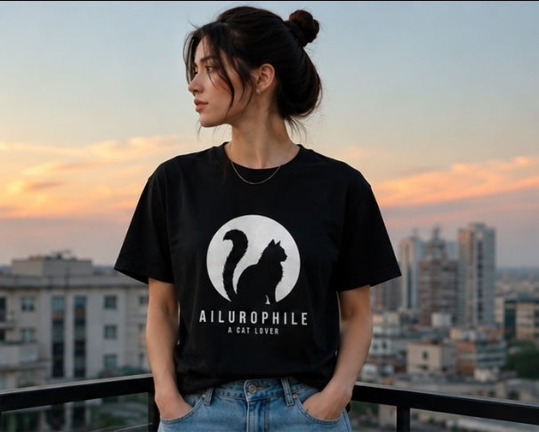 Ailurophile – Cat Lover Premium Regular Sized T-Shirt